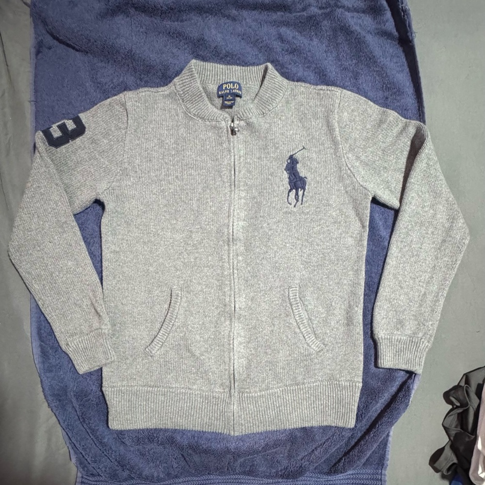 Polo Ralph Lauren Heather Gray Knit Sweater